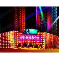 幕墻燈飾畫(huà)LED燈玻璃夜景霓虹燈商場(chǎng)墻體美陳亮化燈防