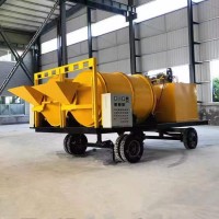 瀝青拌合機(jī)可連續(xù)出料路面修補(bǔ)廢舊瀝青再生加熱牽引式攪拌機(jī)