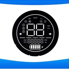 電動車電池電量顯示儀表面貼 數字顯示PC絲印面貼多色絲網印刷