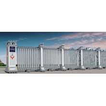 鄭州學(xué)校電動(dòng)大門鋁合金伸縮門可加車